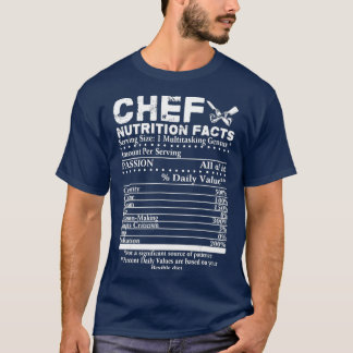 Koch Ernährung Fakten Coole Koch Geschenk für Köch T-Shirt