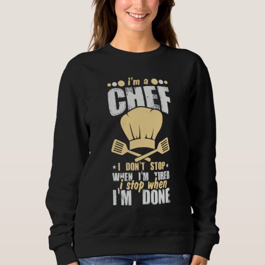 Koch Essen Zitate Sweatshirt (Vorderseite)