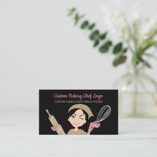 Koch Eukalyptus Pastry Visitenkarte (Stehend Vorderseite)