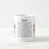 Koch Familien-deutsches Wappen Tasse (Mittel)