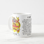 Koch-Familien-Wappen Tasse (Vorderseite Links)