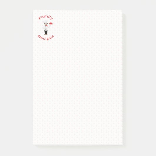 Koch Familienrezepte Post-it Klebezettel (Vorderseite)