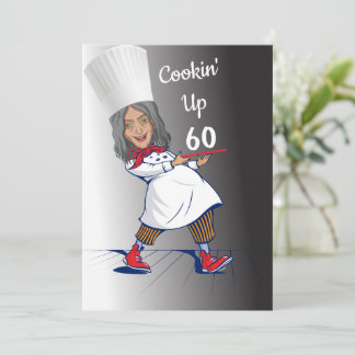Koch 🎉 Funny Cook 60. Geburtstag Funny Einladung