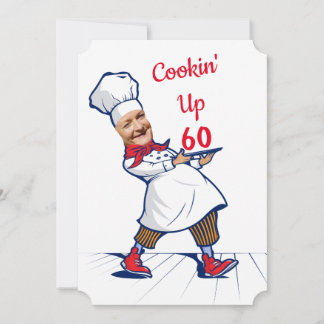Koch 🎉 Funny Cook 60. Geburtstag Funny Einladung