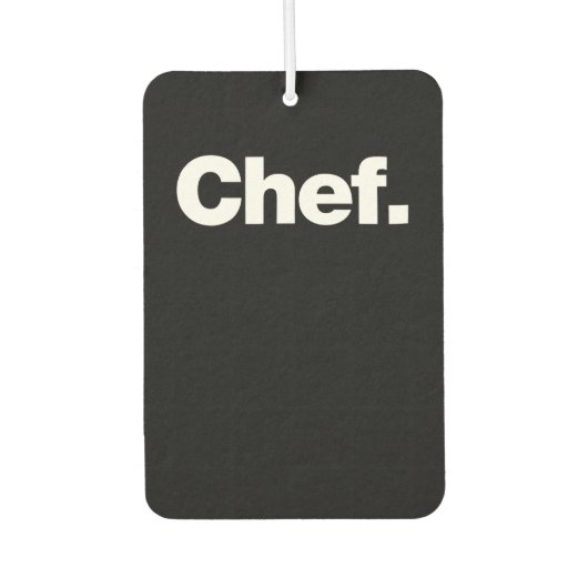 Koch | Funny Quotes über Kochen Geschenk Autolufterfrischer (Vorderseite)