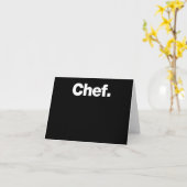 Koch | Funny Quotes über Kochen Geschenk Karte (Gelbe Blume)