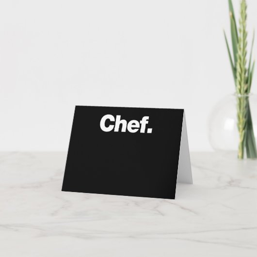 Koch | Funny Quotes über Kochen Geschenk Karte (Vorderseite)