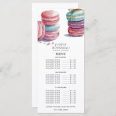 Koch für Bäckereien Menükarte (Vorne/Hinten)