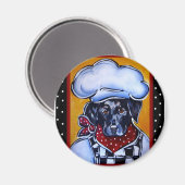 Koch für das Schwarze Labor Magnet (Vorderseite/Rückseite)