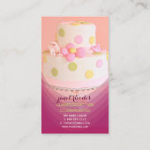 Koch für Hochzeitskuchen Visitenkarte (Rückseite)