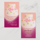 Koch für Hochzeitskuchen Visitenkarte (Vorne/Hinten)