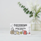 Koch für Käseobst Catering Visitenkarte (Stehend Vorderseite)