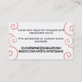 Koch für Käseobst Catering Visitenkarte (Rückseite)