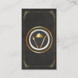 Koch, für Restaurant-Geschäfts-Karten-Gold sorgend Visitenkarte