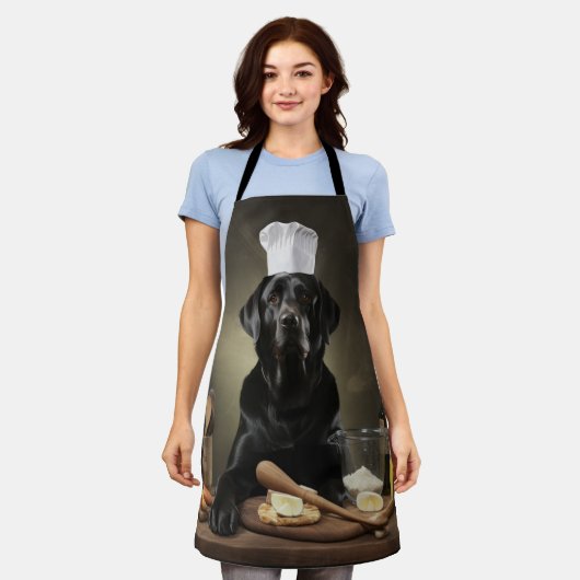 Koch für schwarze Lab Schürze (Getragen)