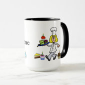 Koch für weibliche Paste Name Tasse (VorderseiteRechts)