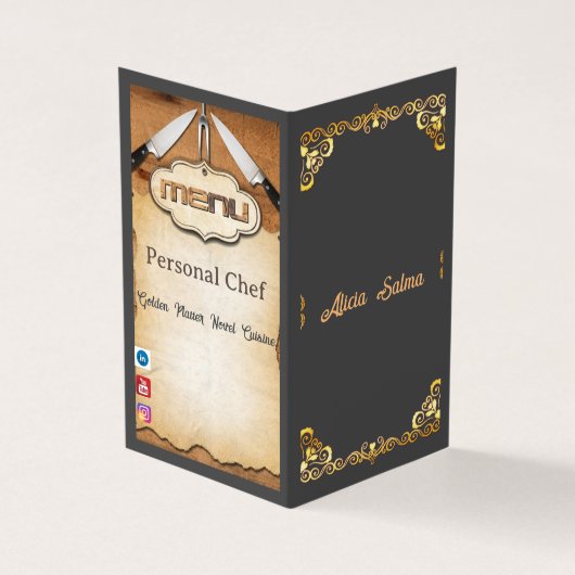 Koch für Zuhause Cooking Standard Semi Gloss Visitenkarten (Vorderseite)