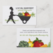 Koch-Gemüsegroßbarren-Catering Visitenkarte (Vorne/Hinten)