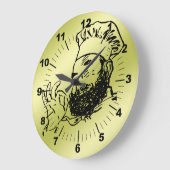 Koch genehmigen große wanduhr (Winkel)