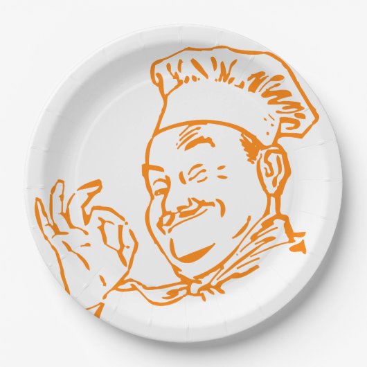 Koch genehmigt pappteller (Vorderseite)