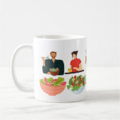 Koch gesundes Kochen-Show-Design Kaffeetasse (Links)