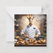 Koch Giraffe: Neue Höhen erreichen, Mitteilungskarte (Rückseite)