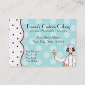 Koch Girl Bus. Karte - braun mit schwarzem Haar (Rückseite)