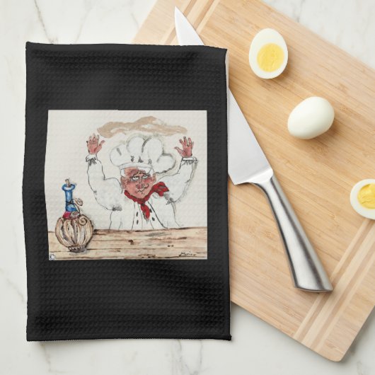 Koch Giuseppe Geschirrtuch (Viertel Falte)