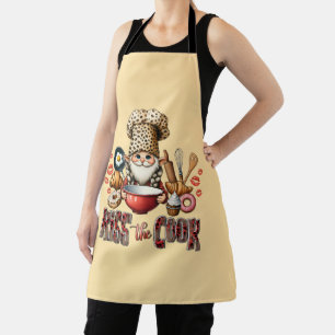 Koch Gnome Leopard Druckkuss Koch Schürze