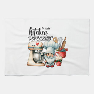 Koch Gnome wir zählen Erinnerungen nicht Kalorien Geschirrtuch