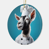 Koch Goat Keramik Ornament (Links)