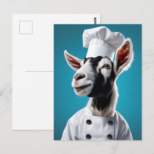 Koch Goat Postkarte (Vorne/Hinten)