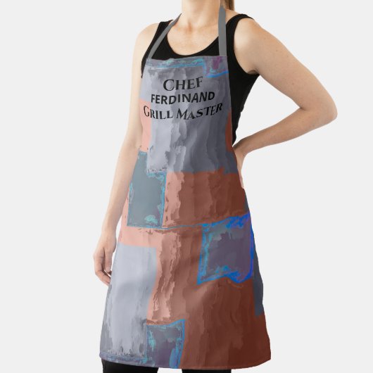 Koch Grill Master Gray Brown Squares Schürze (InSitu)