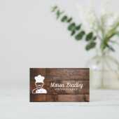 Koch | GRILLEN | Business Card Holz Visitenkarte (Stehend Vorderseite)