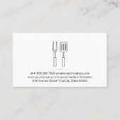 Koch | GRILLEN | Business Card Holz Visitenkarte (Rückseite)