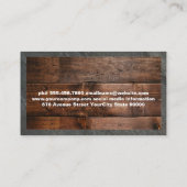 Koch | GRILLEN Cooking | Holzplatten Visitenkarte (Rückseite)