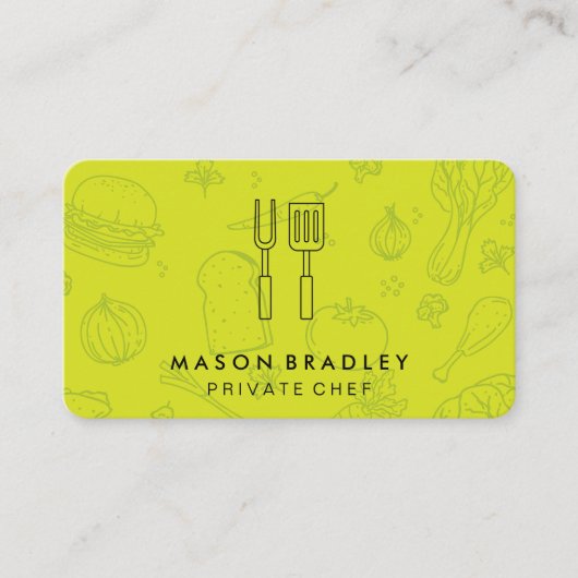 Koch | GRILLEN | Muster Visitenkarte (Vorderseite)