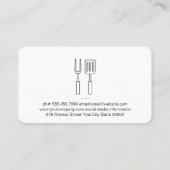 Koch | GRILLEN | Muster Visitenkarte (Rückseite)