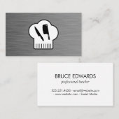 Koch Hat Butcher Knife Visitenkarte (Vorne/Hinten)