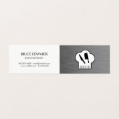 Koch Hat Butcher Knife Visitenkarten (Außenseite Aufgefaltet)