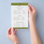 Koch Hat Catering Menu Flyer (Handgriff)