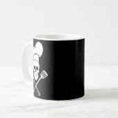 Koch Hat Cook Skull Kitchen Grillen Barbecue Tools Kaffeetasse (Vorderseite Links)