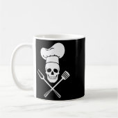 Koch Hat Cook Skull Kitchen Grillen Barbecue Tools Kaffeetasse (Links)