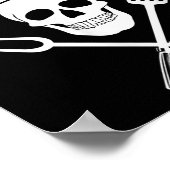 Koch Hat Cook Skull Kitchen Grillen Barbecue Tools Poster (Ecke)