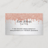 Koch Hat Cupcake Bäckerei Moderne Tropfen Visitenkarte (Rückseite)