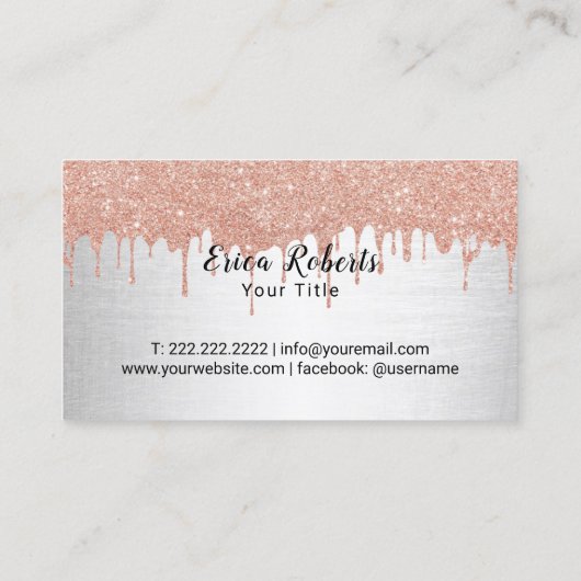 Koch Hat Cupcake Bäckerei Moderne Tropfen Visitenkarte (Rückseite)