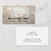 Koch Hat kulinarische Visitenkarte (Vorne/Hinten)