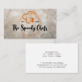 Koch Hat | Restaurant | CATERING Visitenkarte (Vorne/Hinten)