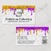 Koch Hat | Silberware | Konditorei - Tropfen | Mar Visitenkarte (Vorne/Hinten)