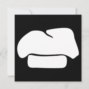 Koch hat Silhouetten Einladung